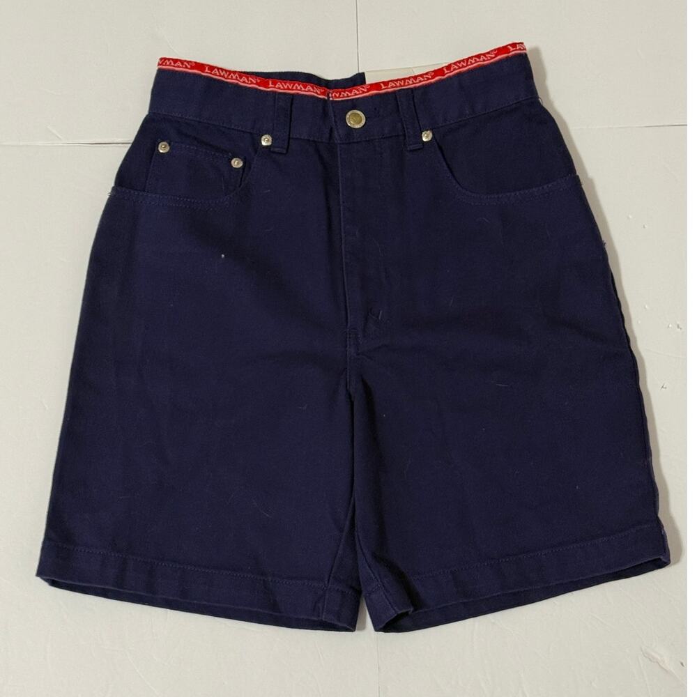 Vintage NWT Lawman High Rise Jean Shorts Midnight Blue, Size 5